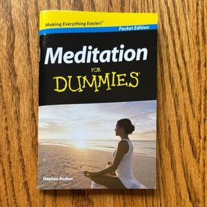 Meditation For Dummies Pocket Edition - Yellow/Black Cover